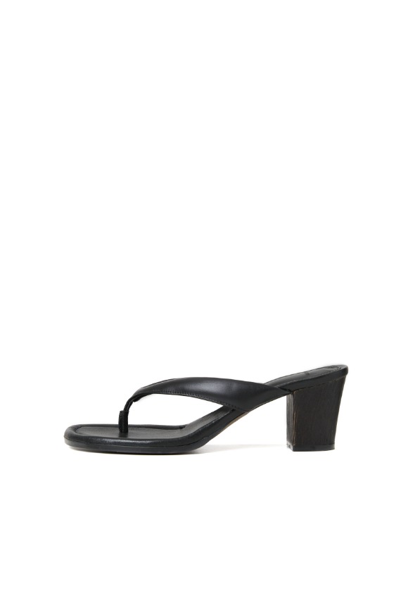 Black Whale Tail Sandals (60mm)